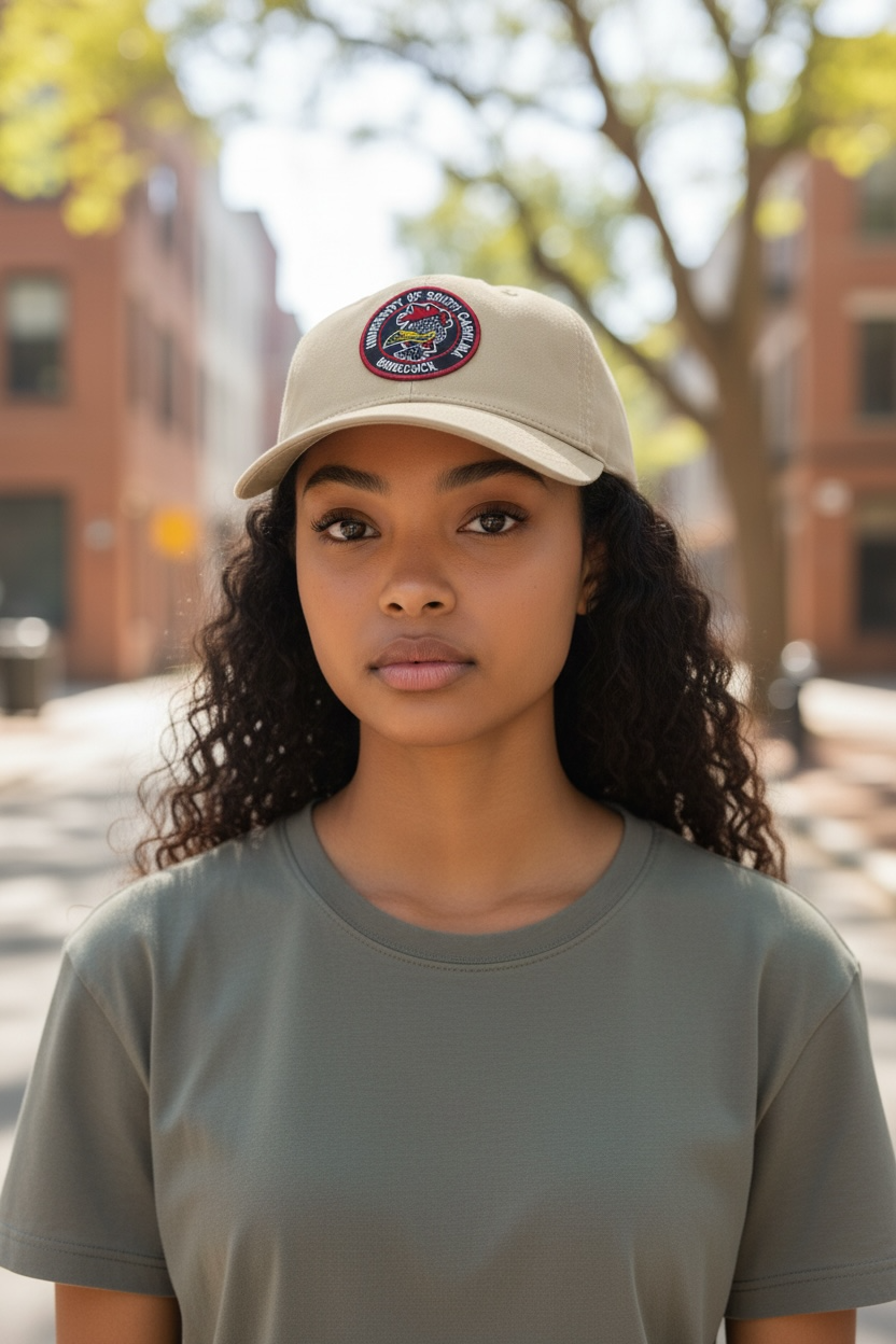 Khaki Gamecocks SnapBack