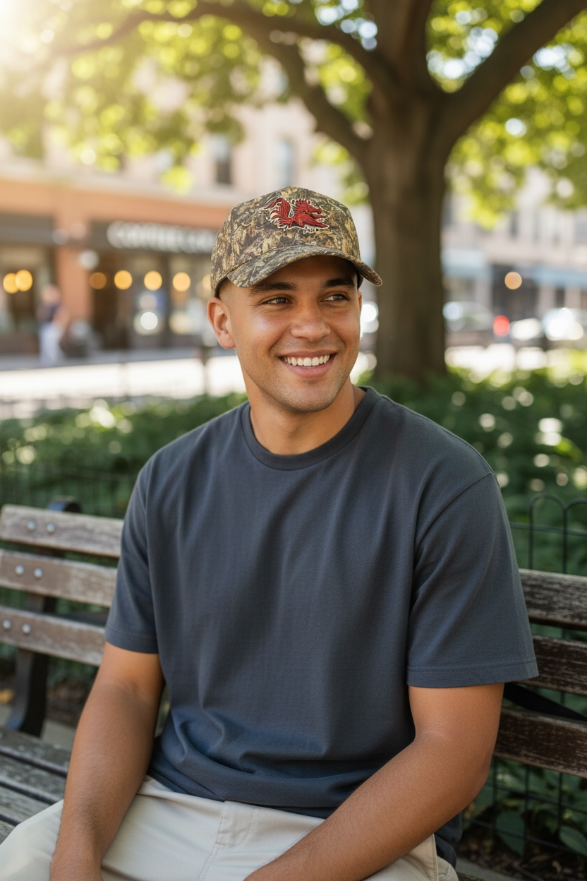 Camo Gamecocks SnapBack
