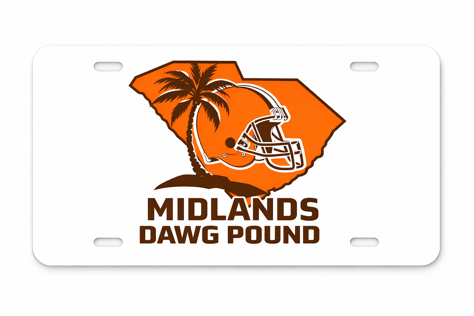 Midlands Dawg Pound License Plate