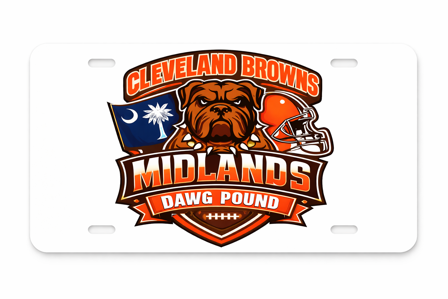 Midlands Dawg Pound License Plate