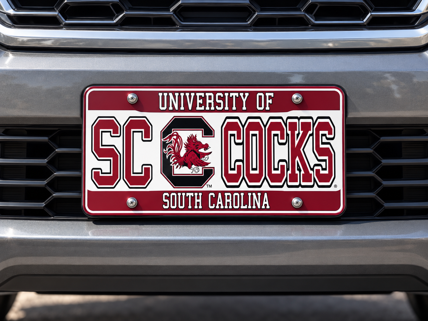 Carolina Gamecocks License Plate