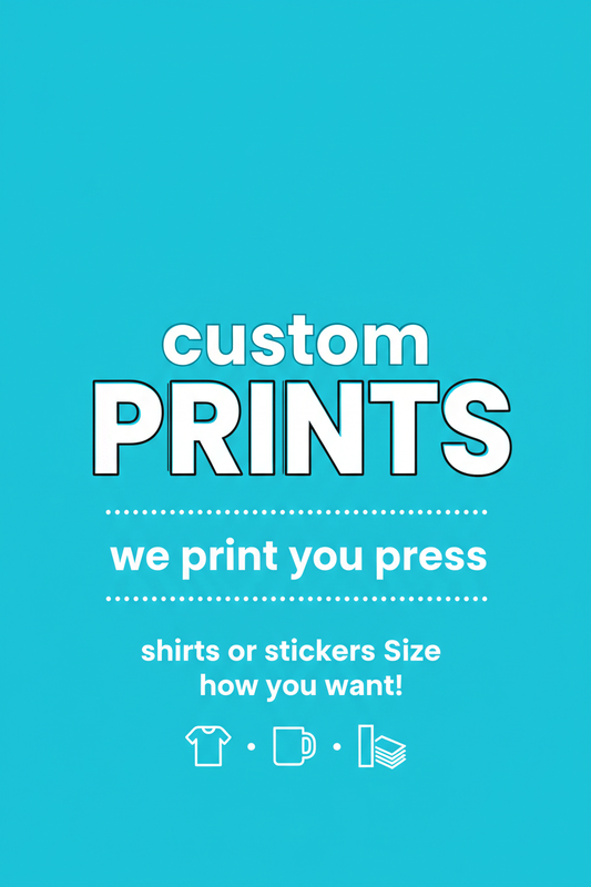 Custom prints banner turquoise