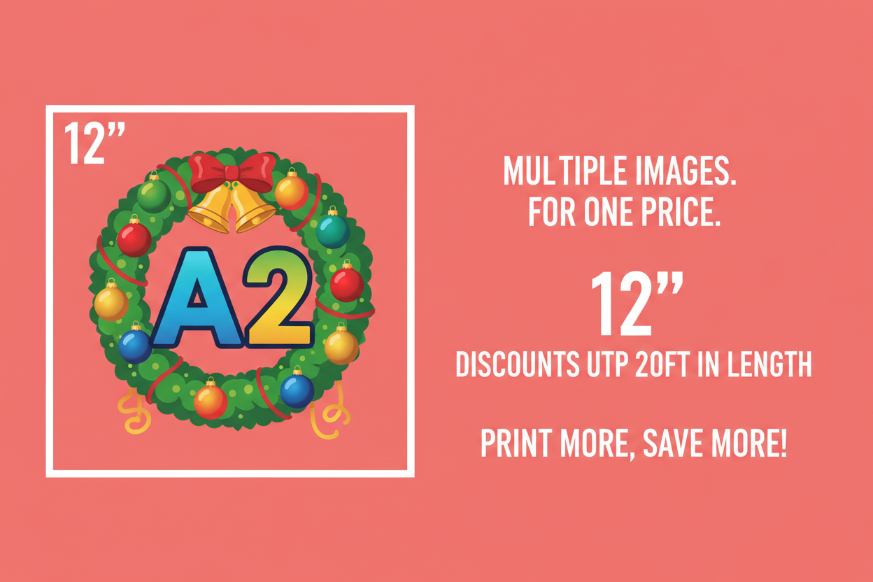 Gang sheet banner coral